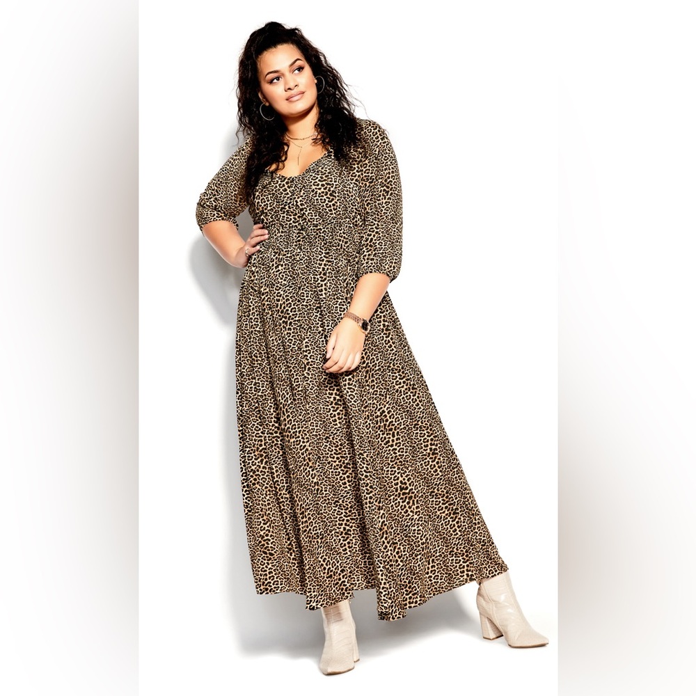 Leopard Print Maxi Dress